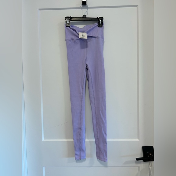 Year of Ours Lavender BRIGETTE HALTER and RIBBED VERONICA LEGGING Set NEW wTags - Picture 7 of 13